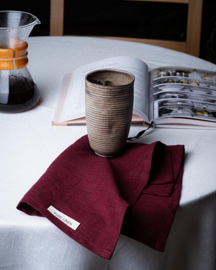 Льняные салфетки Burgundy (2 шт.)