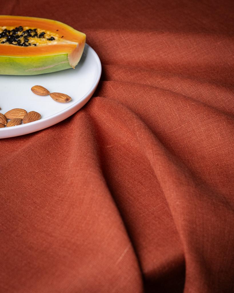 Льняная скатерть Terracotta
