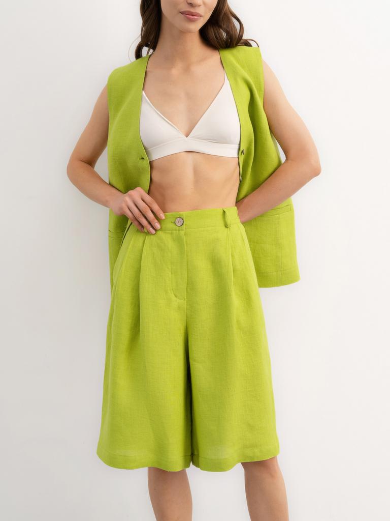 Бермуды льняные Chartreuse