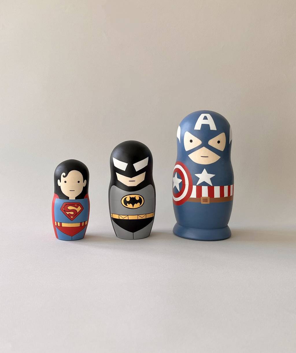 Тройная матрёшка SUPERHEROES