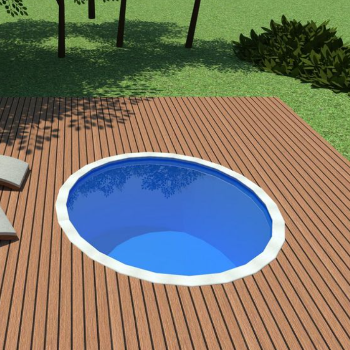 Круглый бассейн без ступеней F-BAS 005 (Диаметр 2,5 и 2,9 метра)