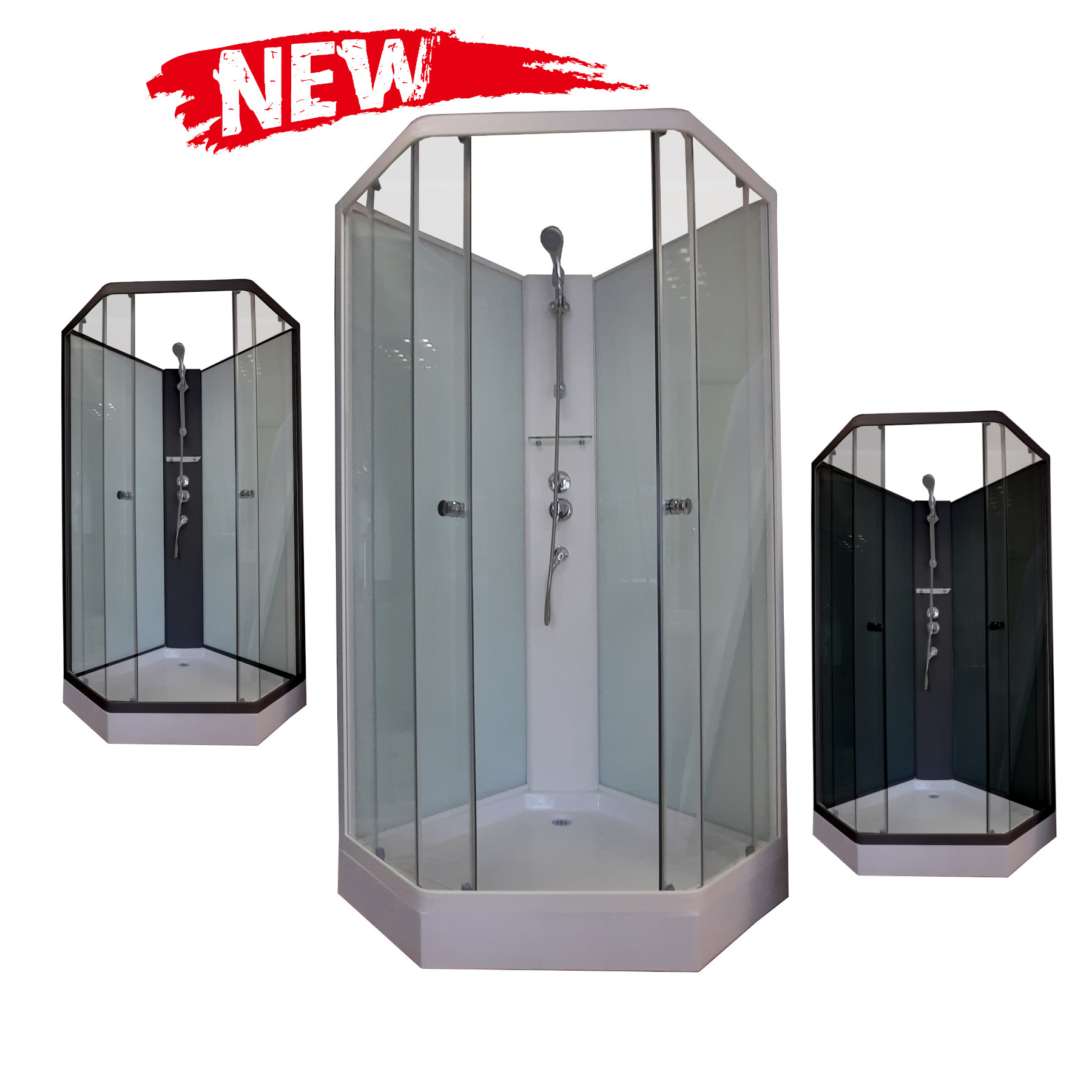 Душевая кабина F-1002-БК /90х90 см