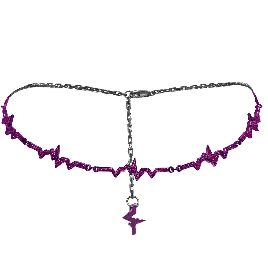 Шейное украшение фиолетовое