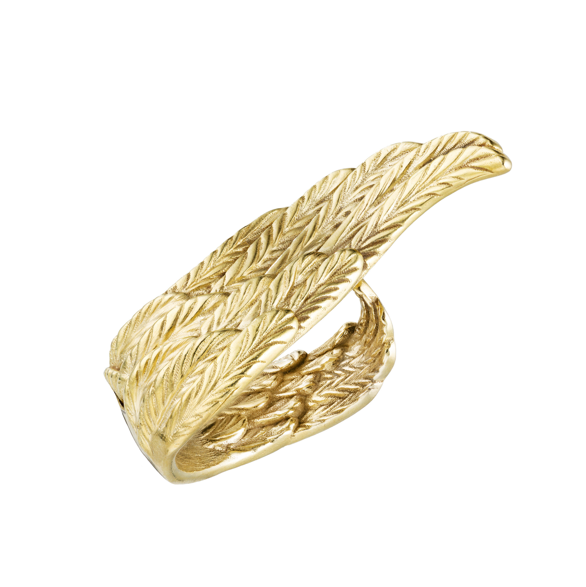 Кольцо-крыло золотое