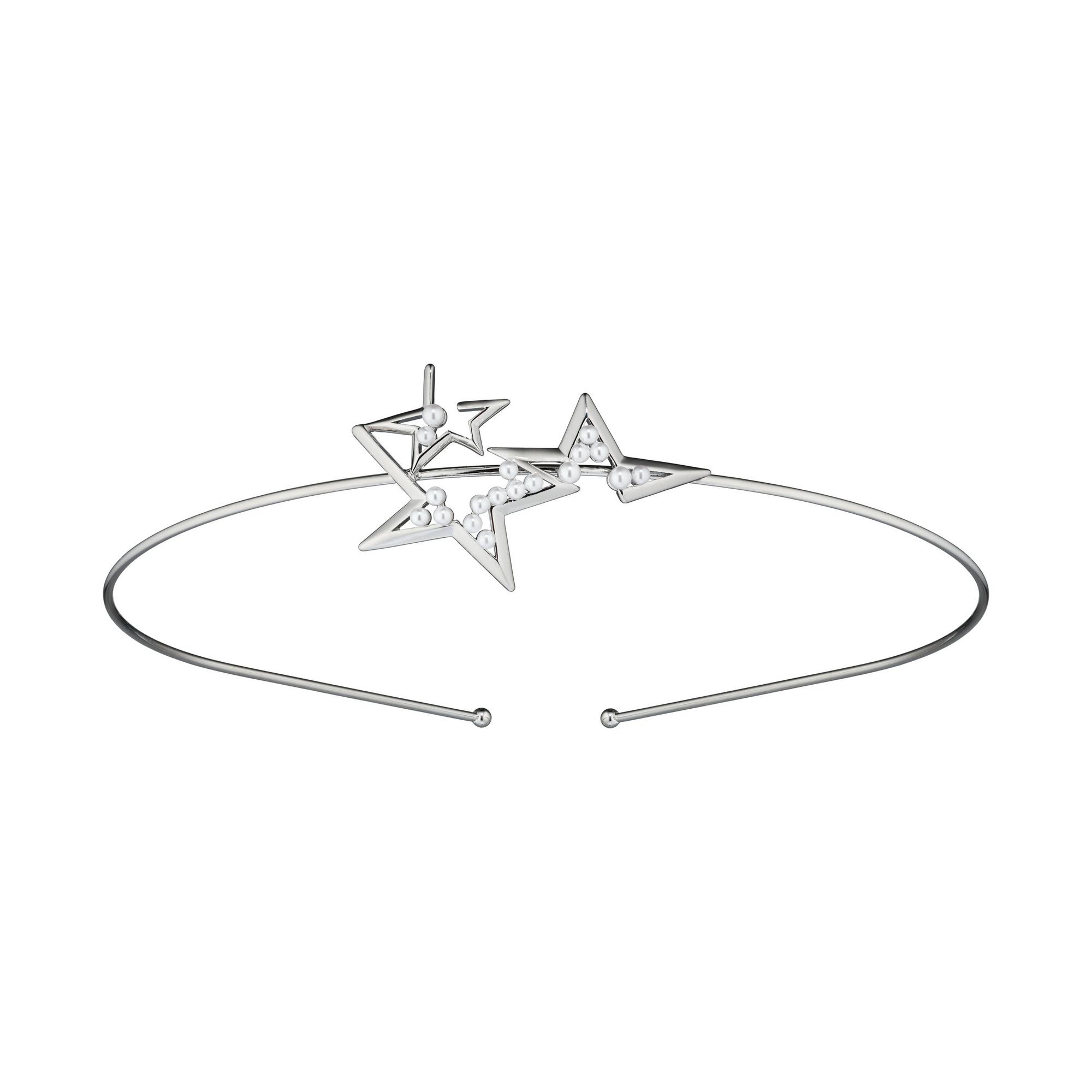 Ободок для волос серебряный