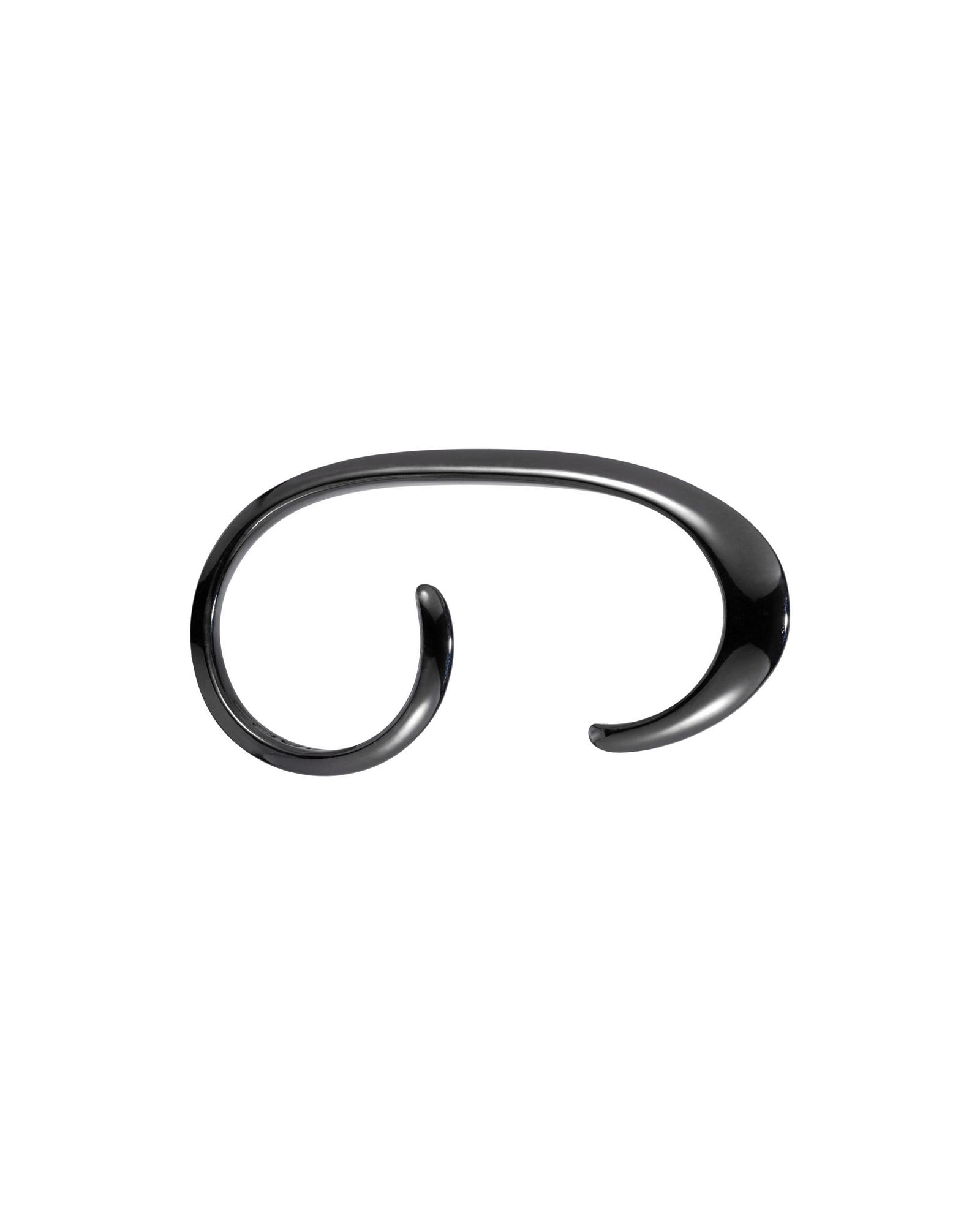 Кольцо на два пальца черное