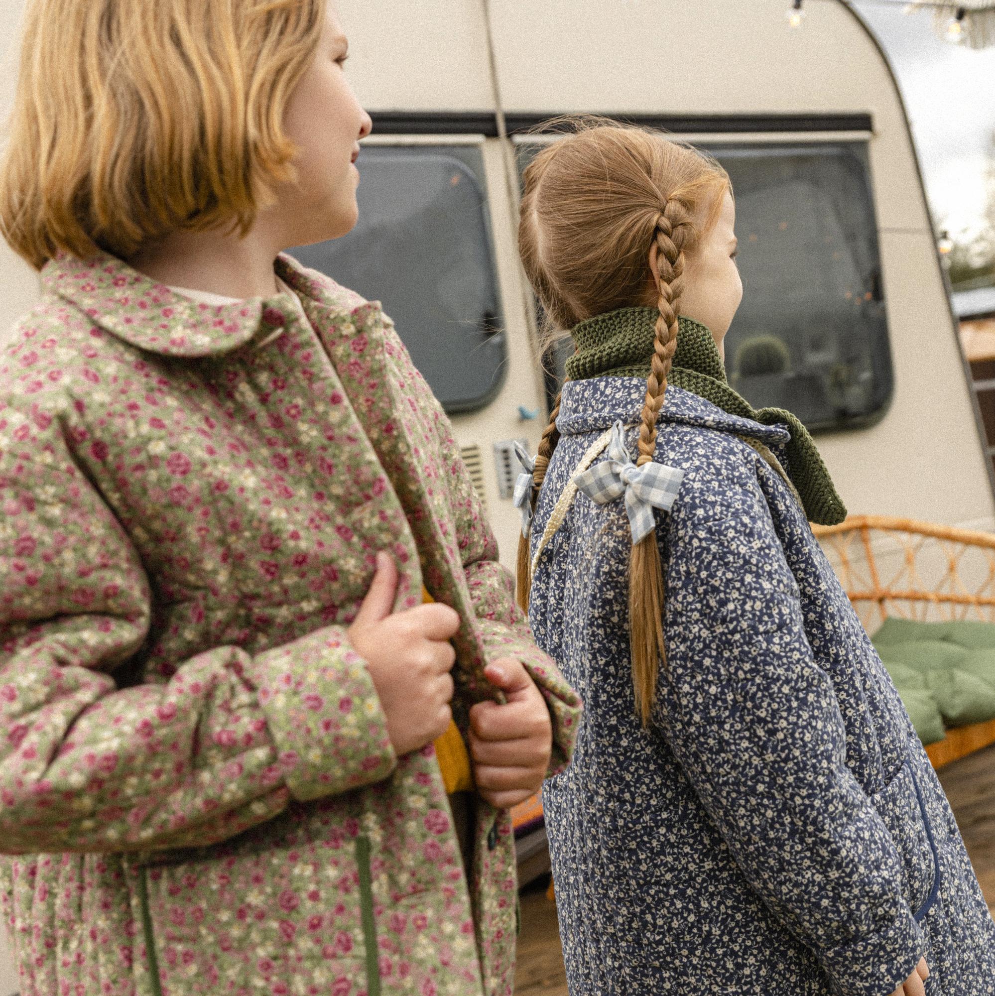 Бант на резинке VICHY BLUE