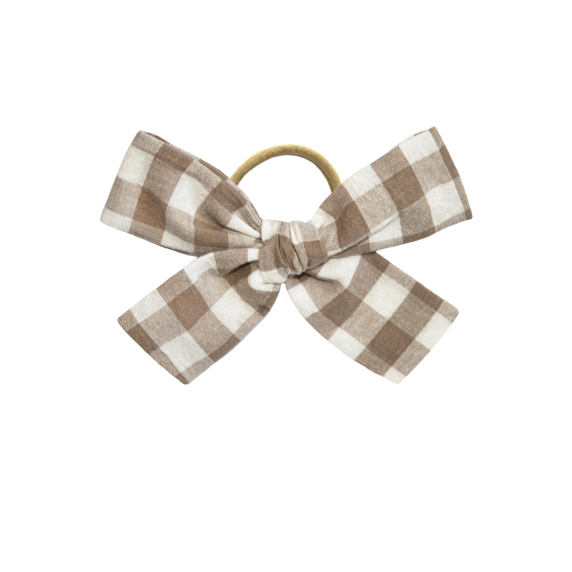 Бант на резинке VICHY SAND