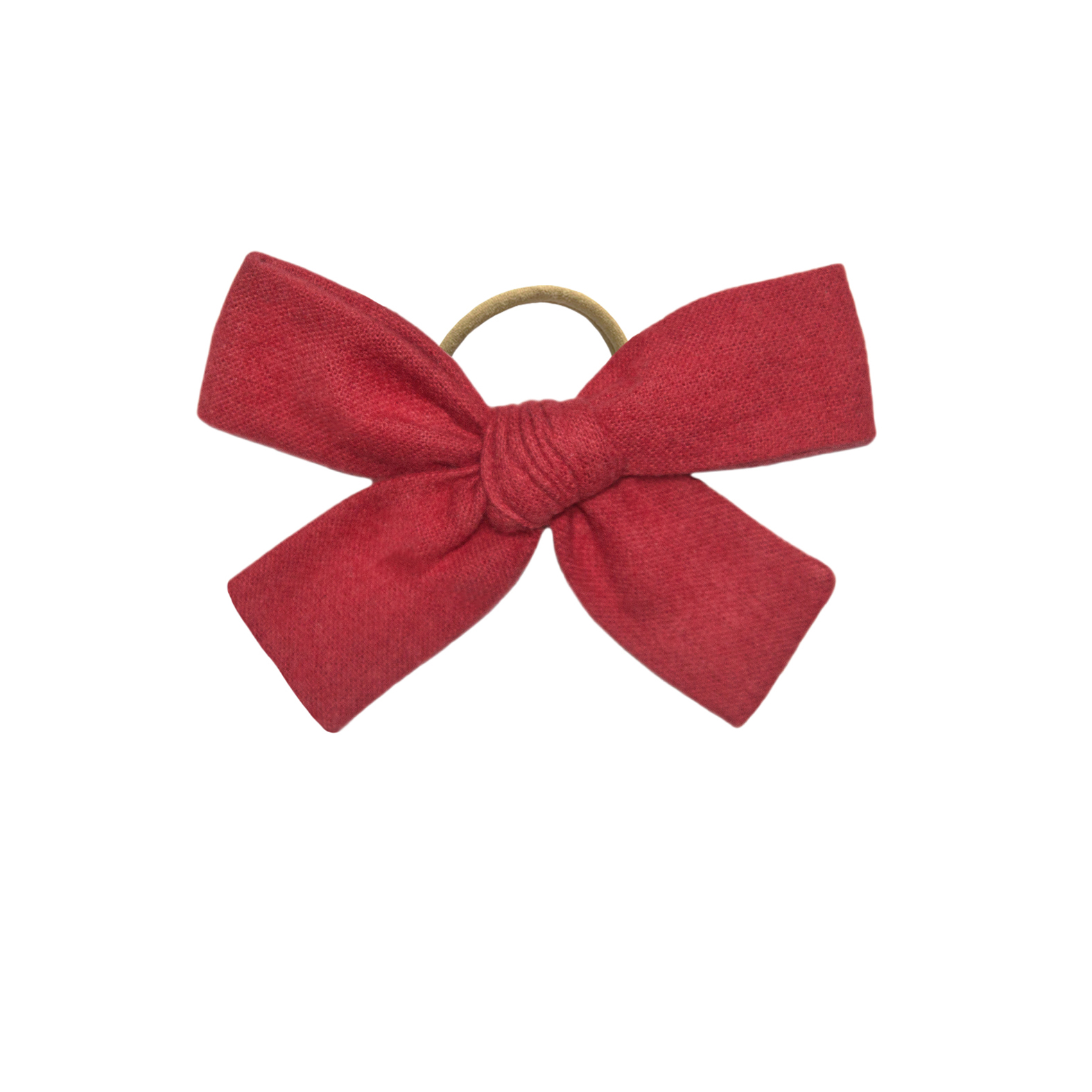Бант на резинке FLANNEL RED