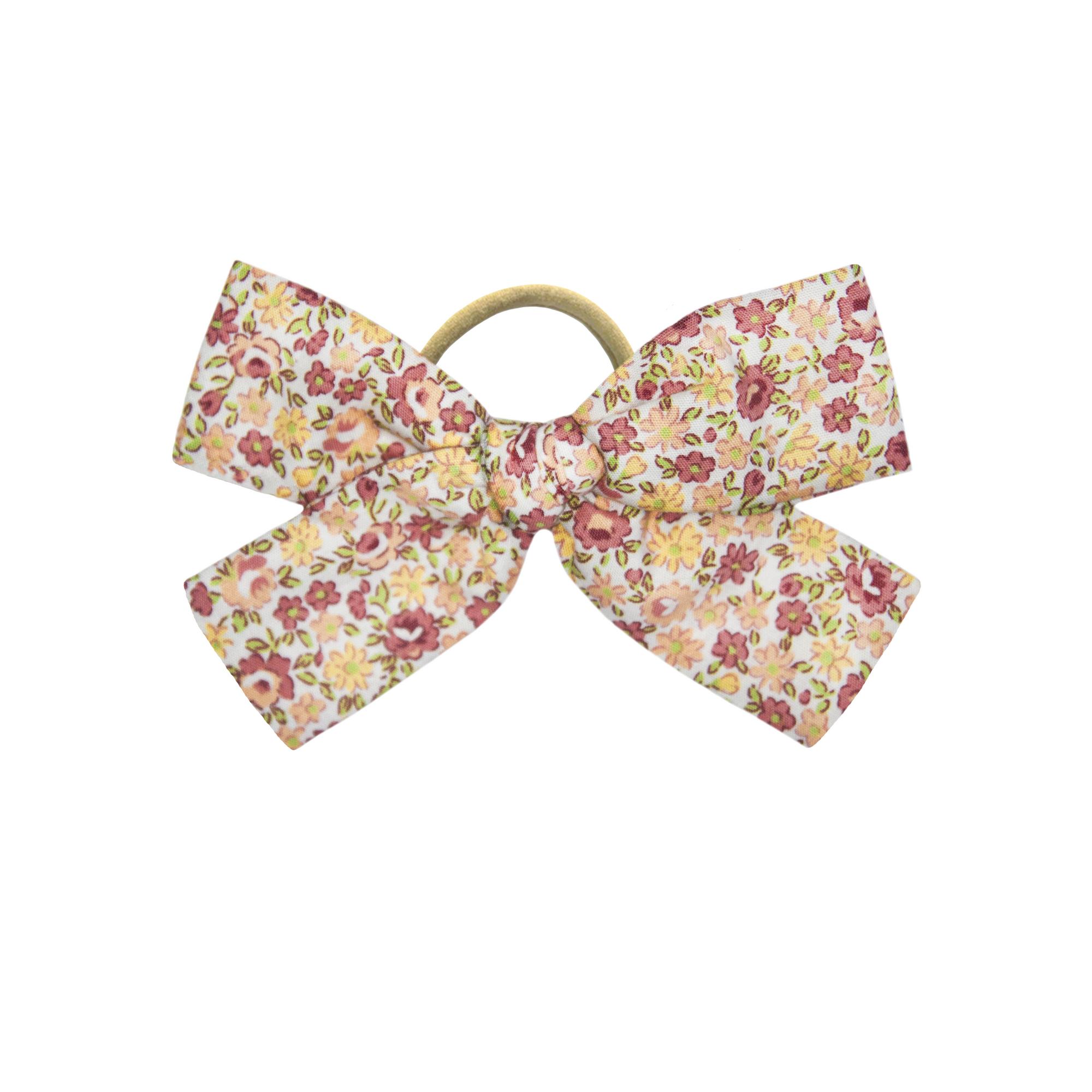 Бант на резинке  PEACH FLOWERS