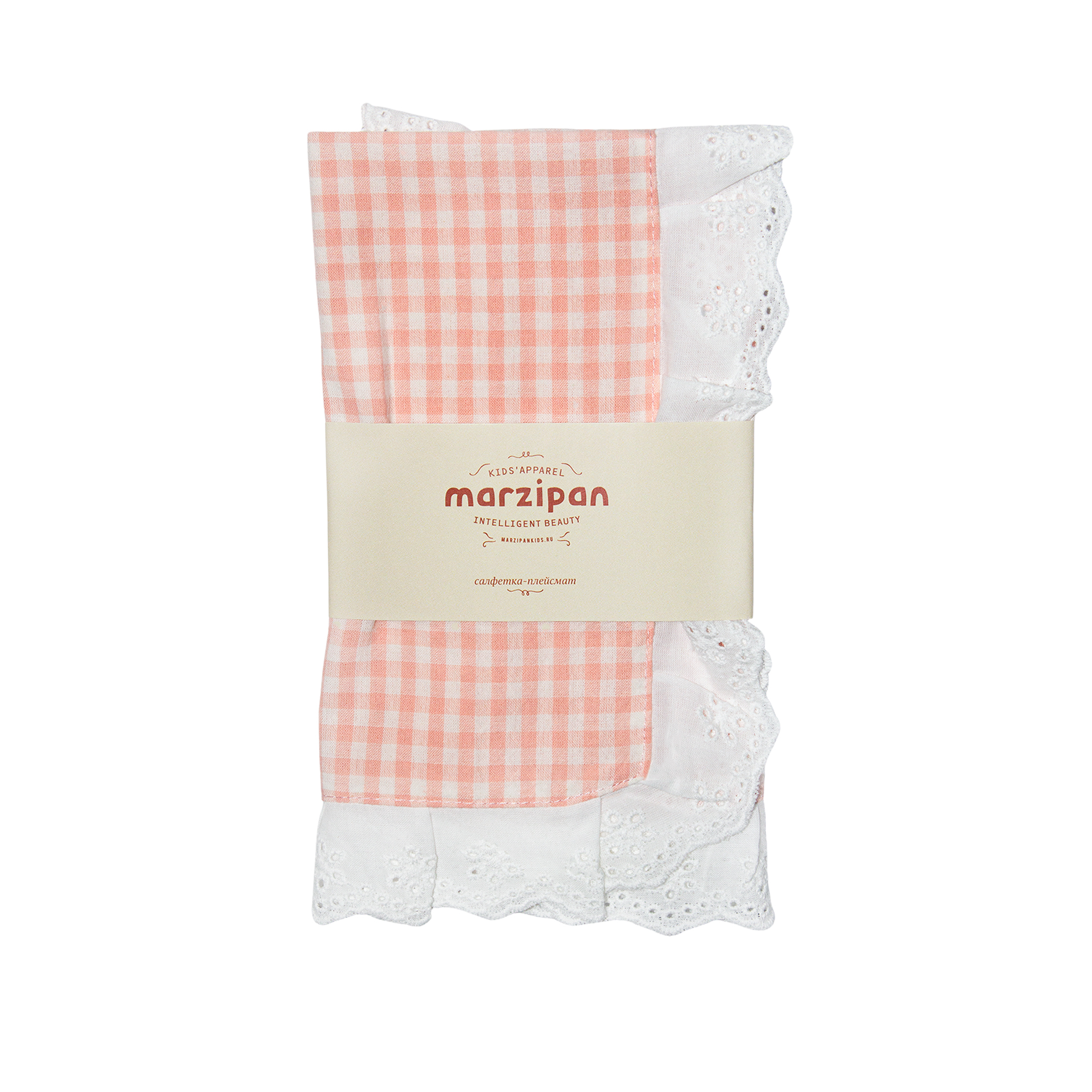 Салфетка-плейсмат с шитьем LITTLE ROSE GRID