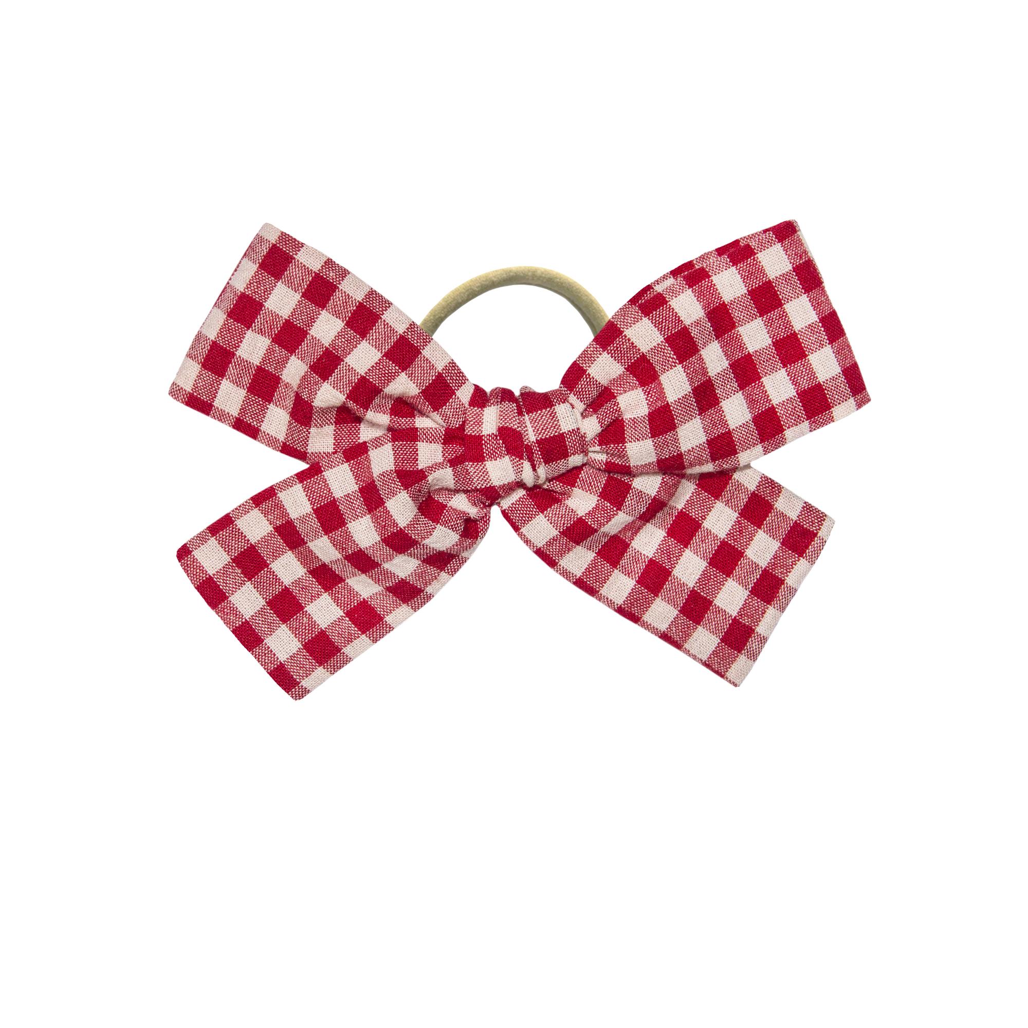 Бант на резинке  RED GRID