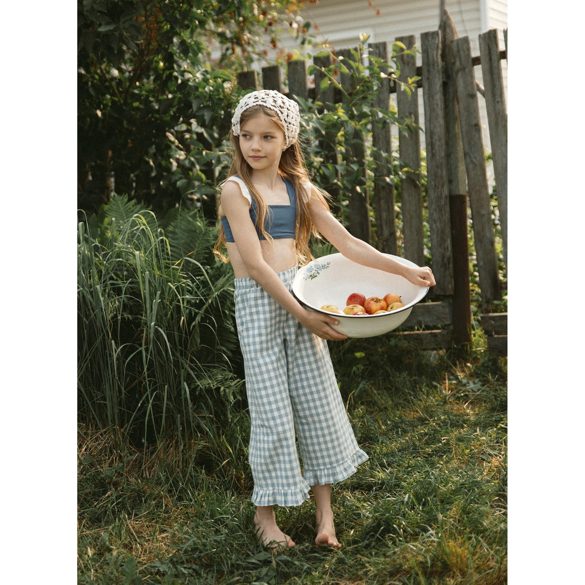 Кюлоты с рюшей BLUE GRID