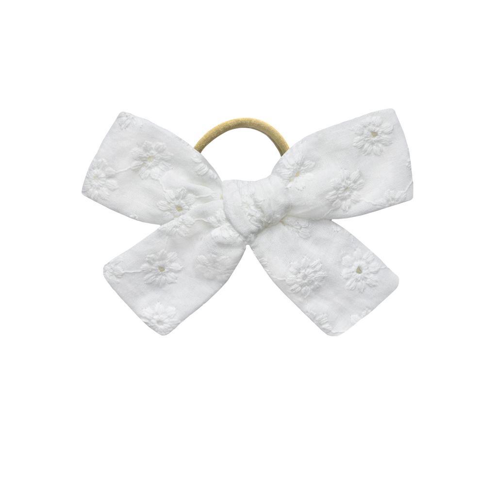 Бант на резинке БЕЛЫЕ РОМАШКИ