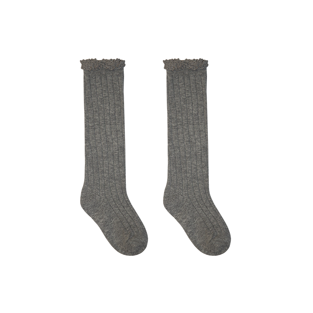 Гольфы с рюшей GREY
