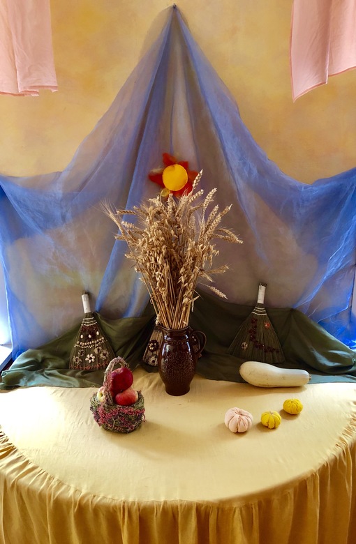 Набор игрового шёлка (природные цвета)