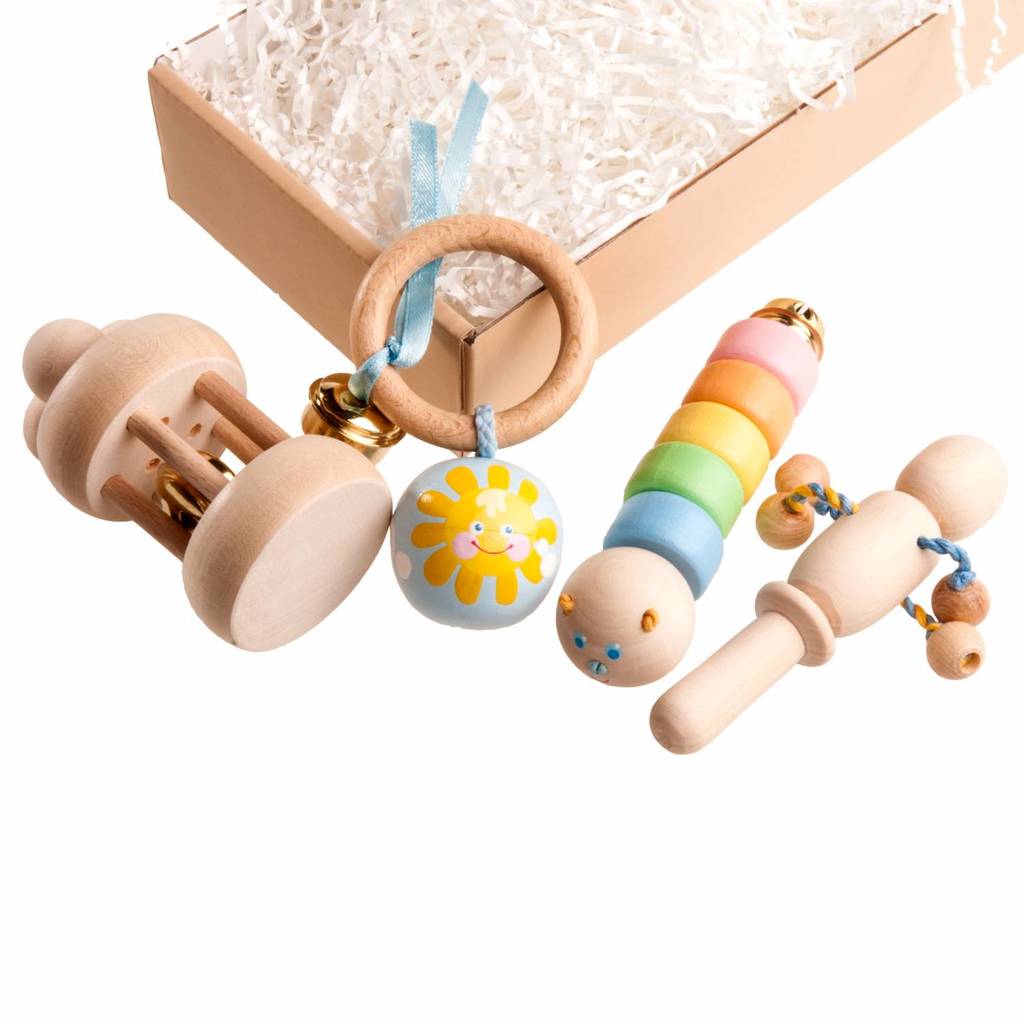 Набор погремушек Пастельный в подарочной коробке Вальда