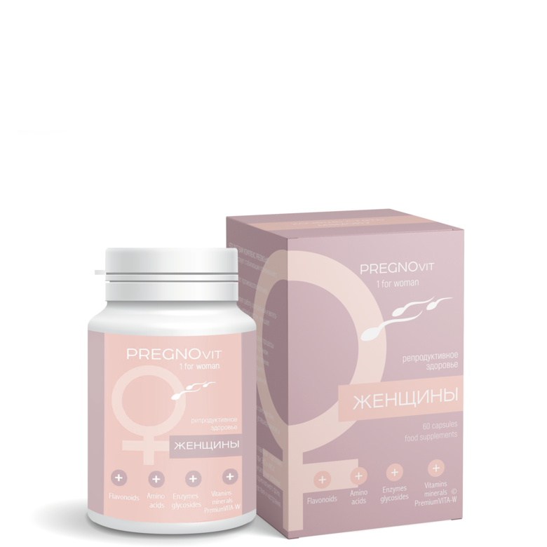 Капсулы PREGNOvit для повышения фертильности у женщин, Сиб-Крук, 60 кап
