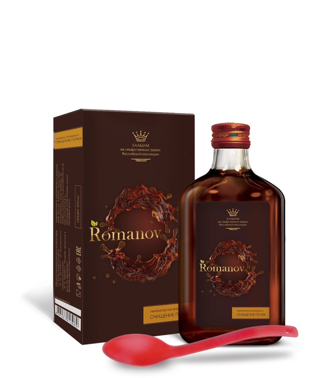 Бальзам на травах Очищение почек Romanov, Сиб-Крук, 250 мл