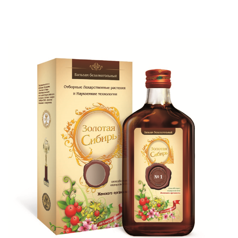 Бальзам Золотая Сибирь №1 для женщин, Сиб-Крук, 250 мл.