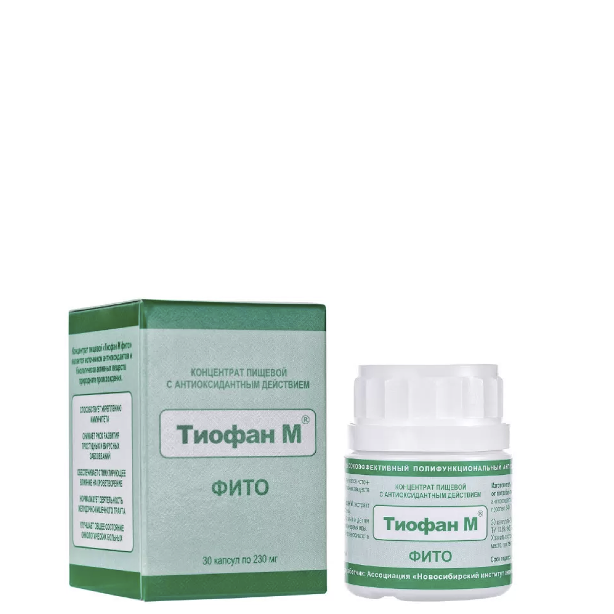 Тиофан М Фито (с чагой и лопухом), антиоксидантный комплекс, 30 кап.