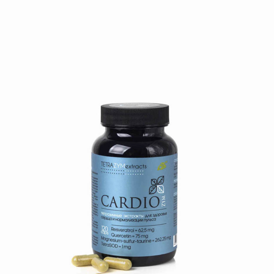 Комплекс с антиоксидантами CARDIO zym, для сердца, Сиб-Крук, 120 кап.