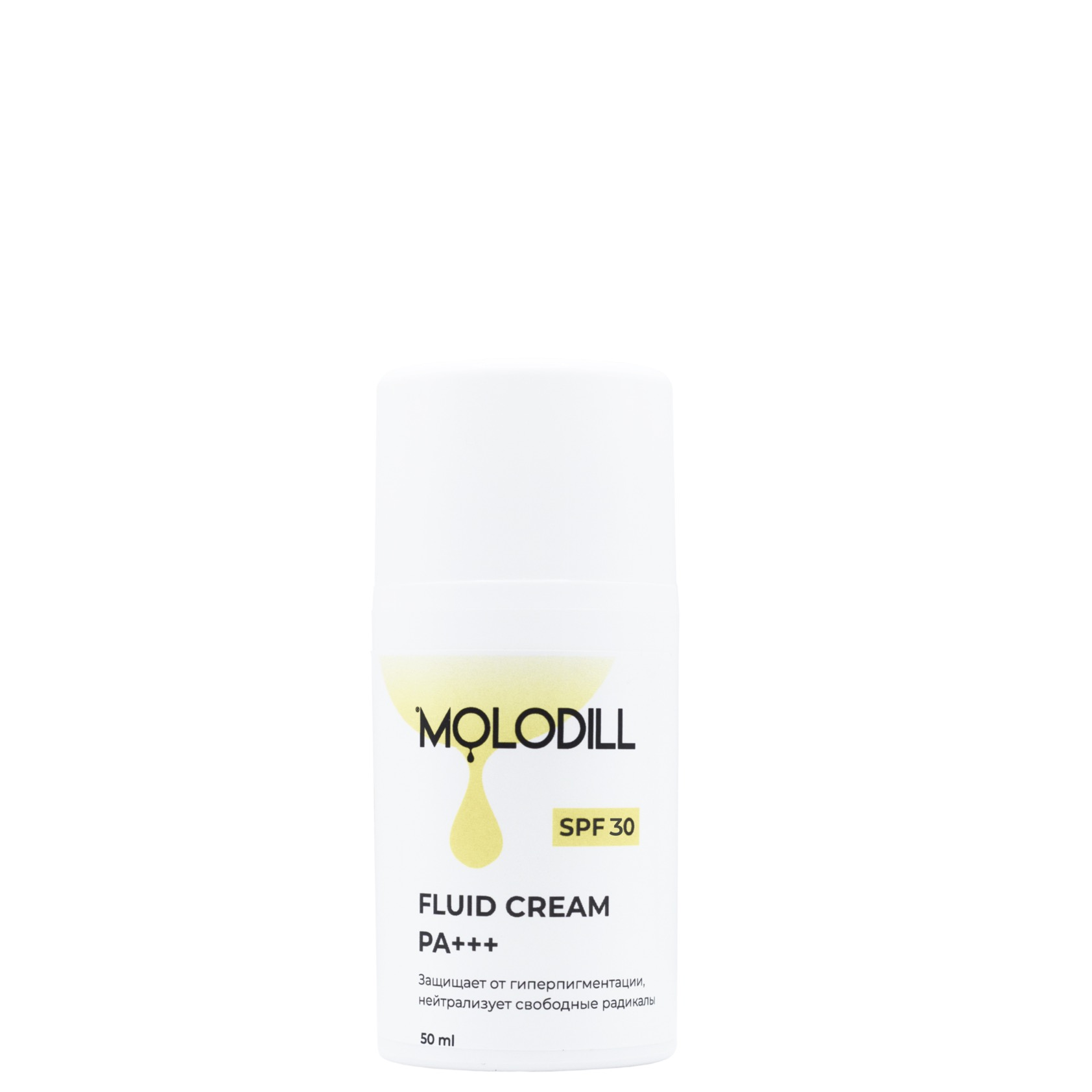 Крем-флюид солнцезащитный SPF 30, PA+++, Molodill, 50 мл.