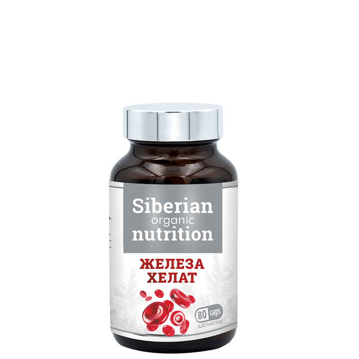 Железа хелат, Siberian Organic Nutrition, 80 кап.