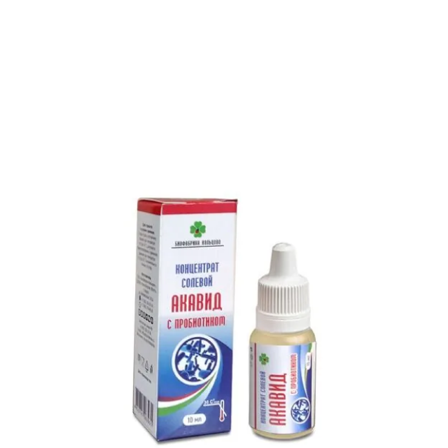Акавид, пробиотический концентрат, Биофабрика Кольцово, 10 мл