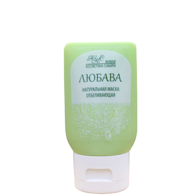 "Любава" отбеливающая крем-маска против пигментных пятен, Живая косметика Сибири, 50 г