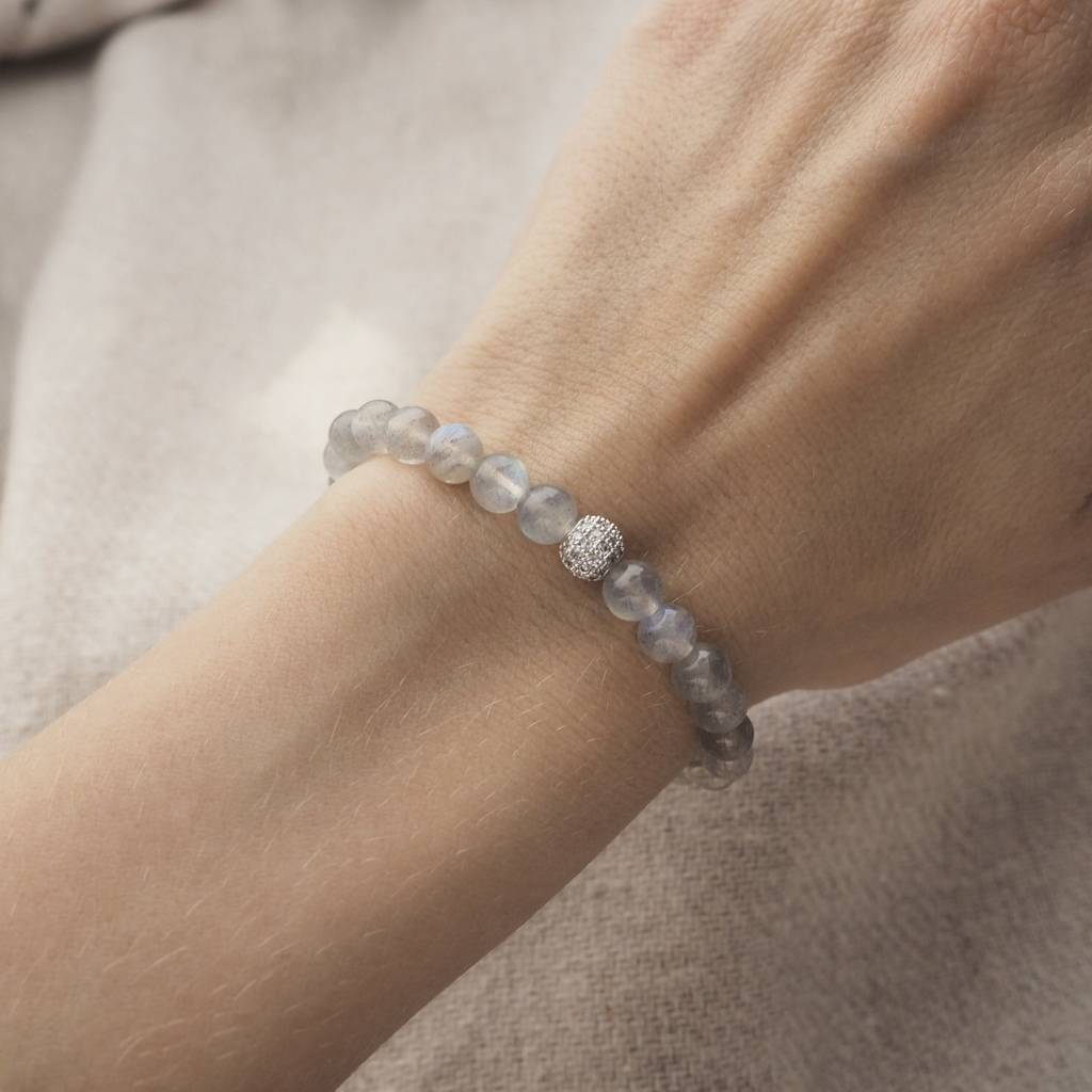 Браслет из лабрадорита