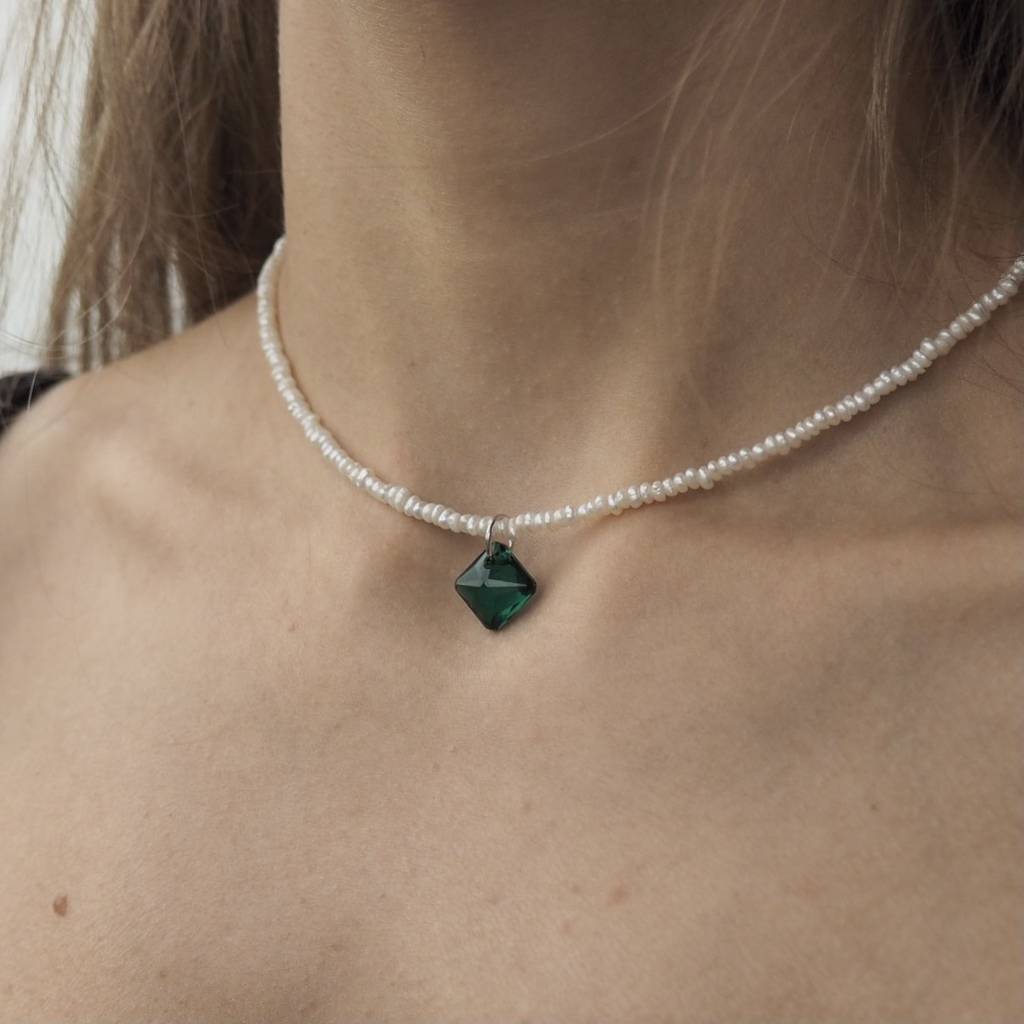 Жемчужный чокер с подвеской