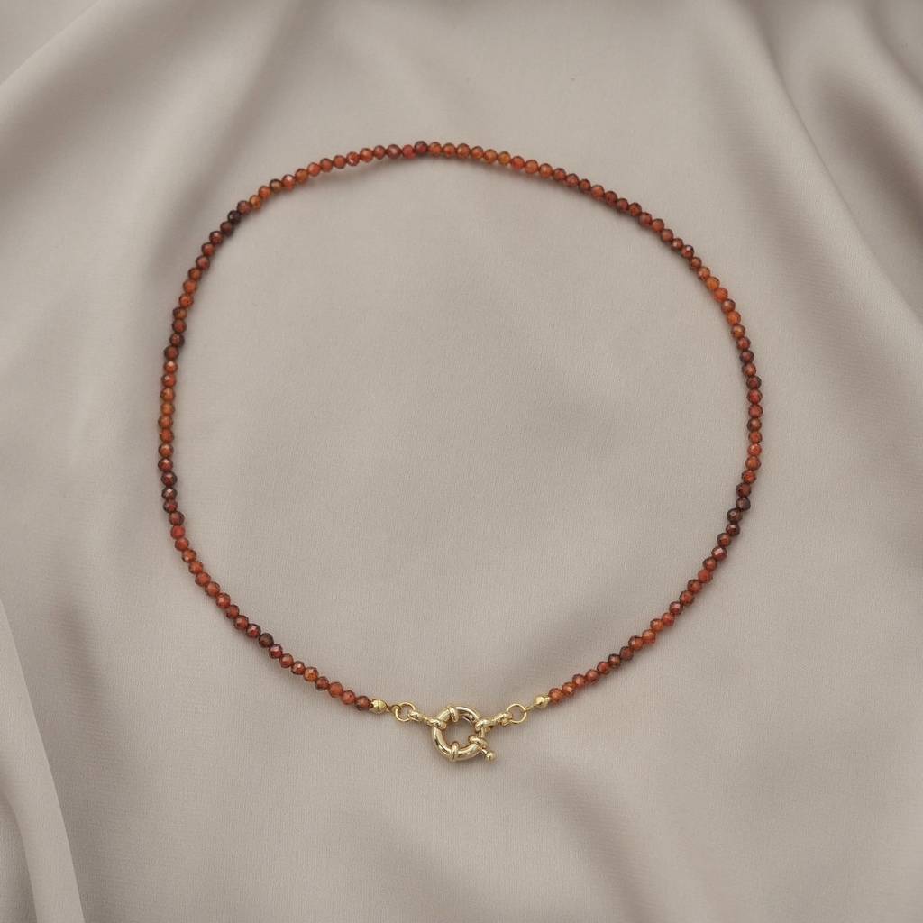 Колье из цирконов