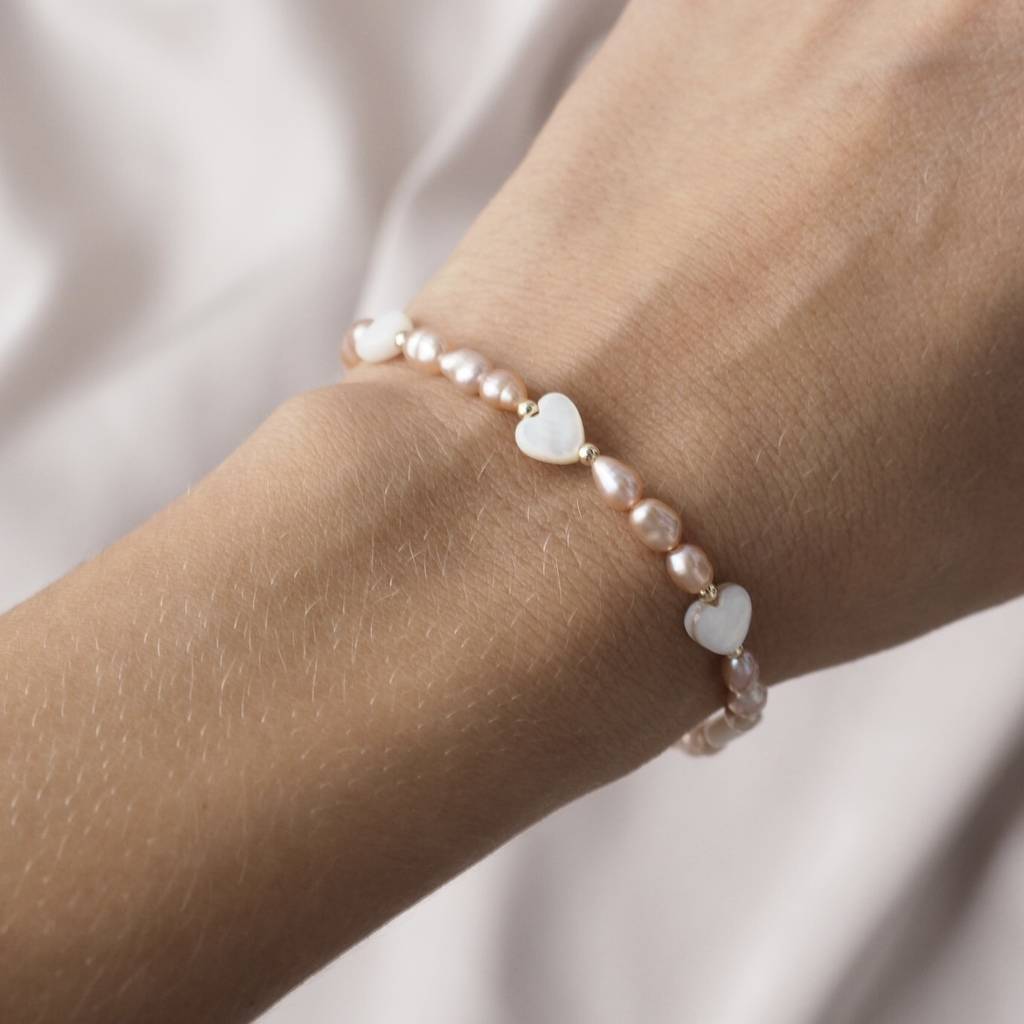 Браслет из жемчуга с перламутром