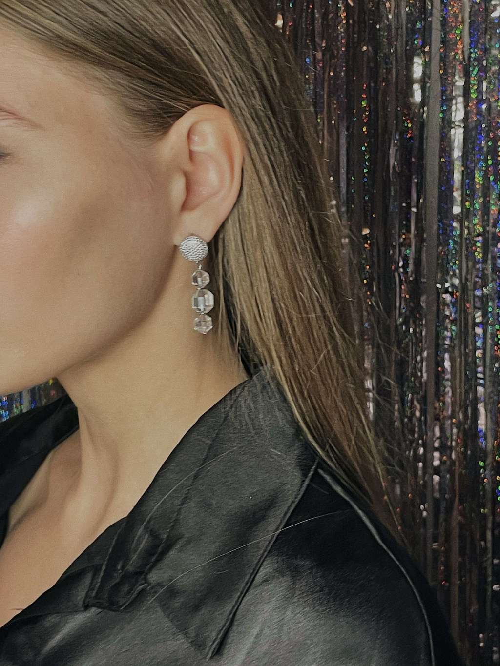 Серьги с хрусталем