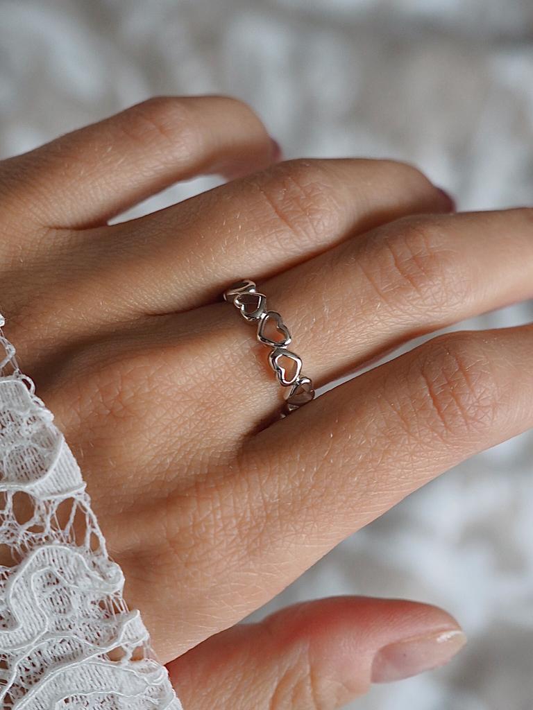 Кольцо Сердечки