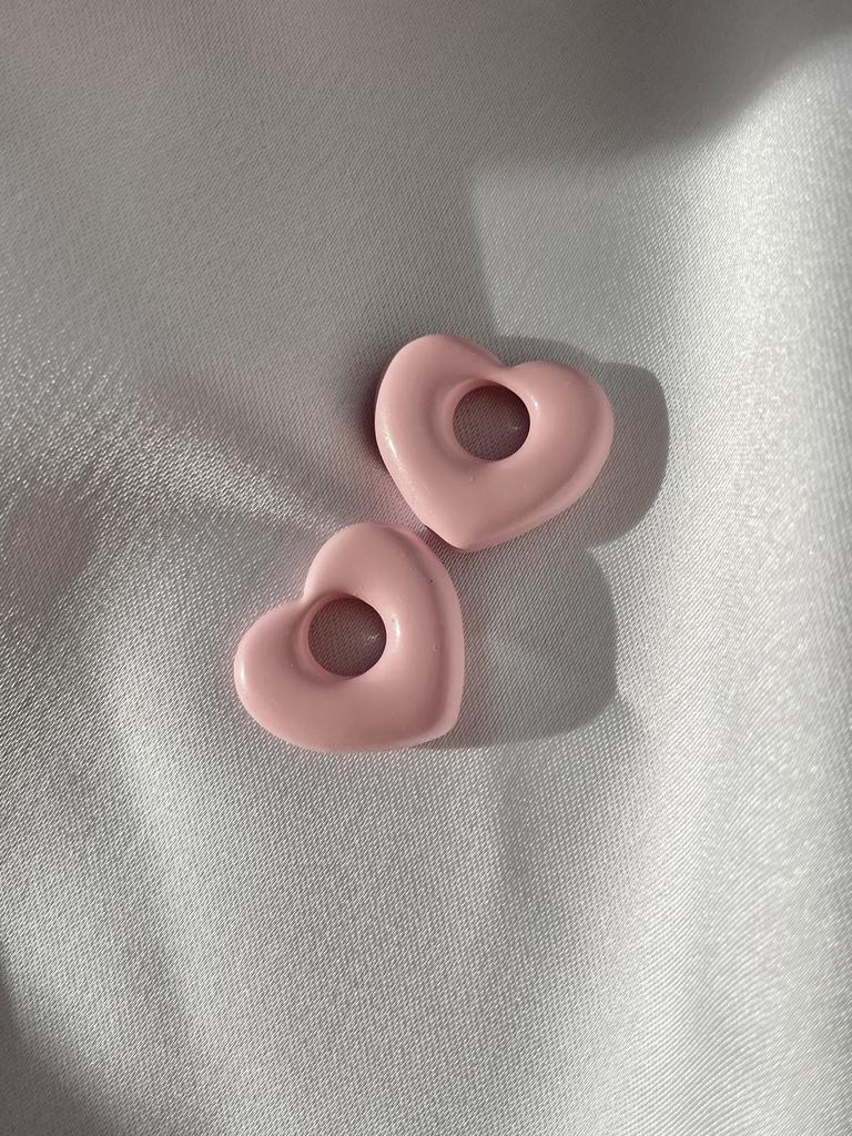 Подвески на серьги Сердечки с эмалью