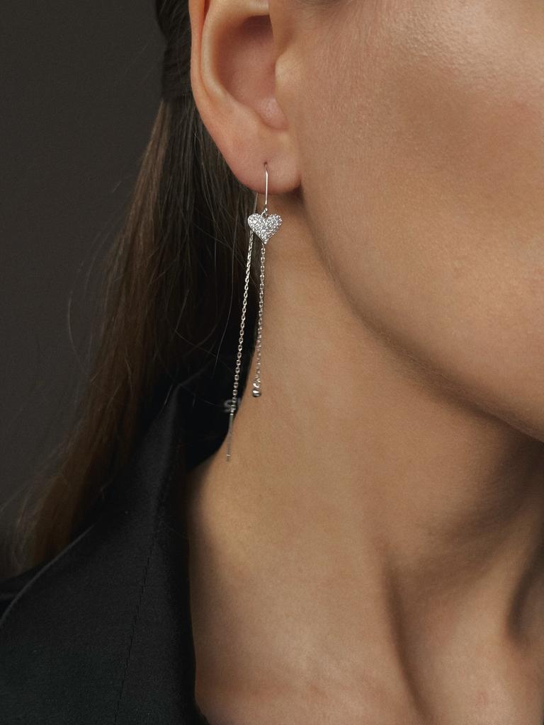 Серьги-протяжки серебро