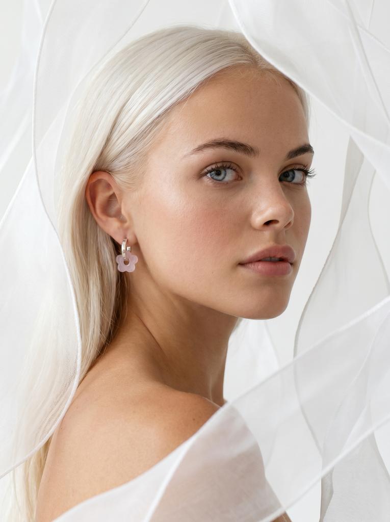 Серьги-трансформеры с подвесками ROSE FLOWERS