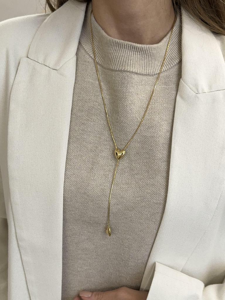 Колье-галстук HEART gold