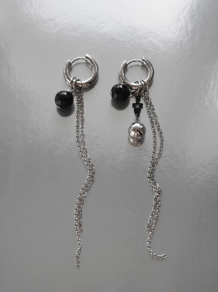 Серьги-конструктор с 5 подвесками