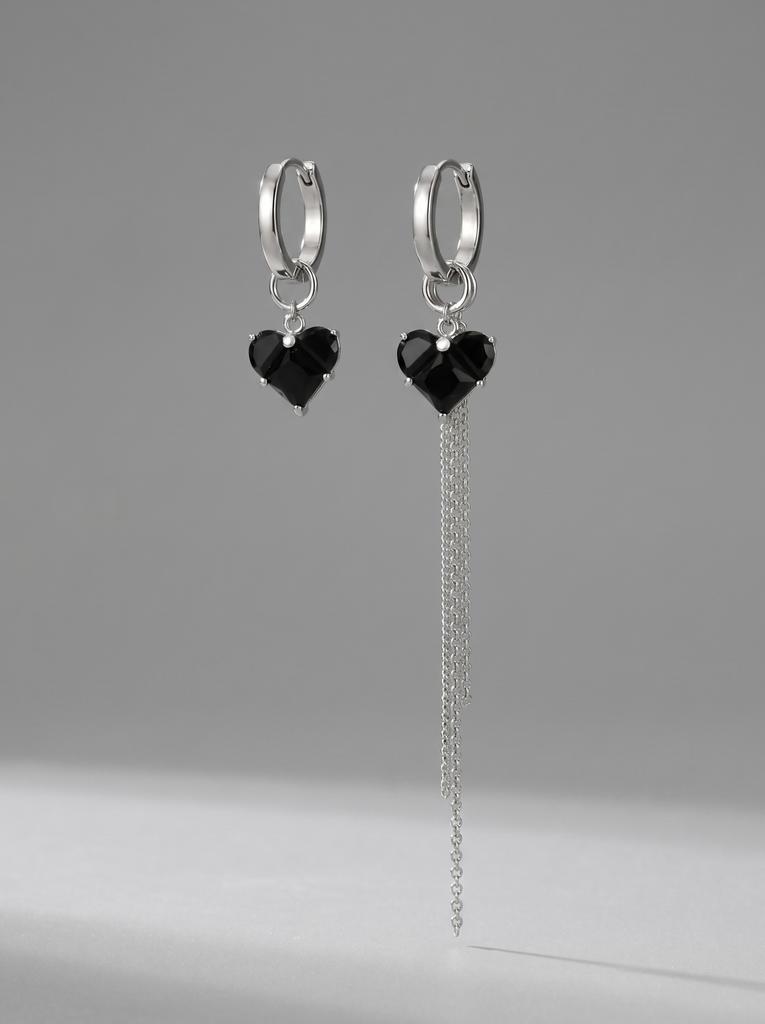 Серьги ♥ с 3 подвесками