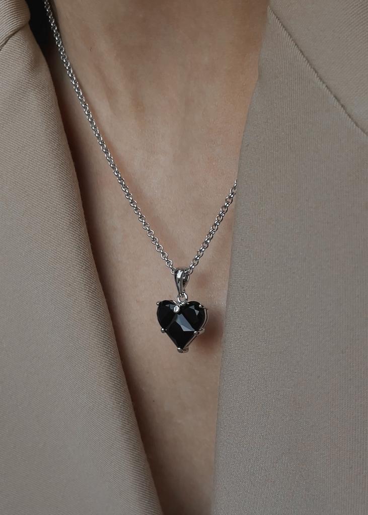 Подвеска ♥ черная