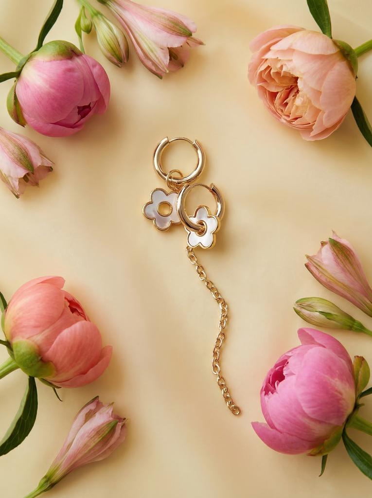 Асимметричные серьги fleur d’Or
