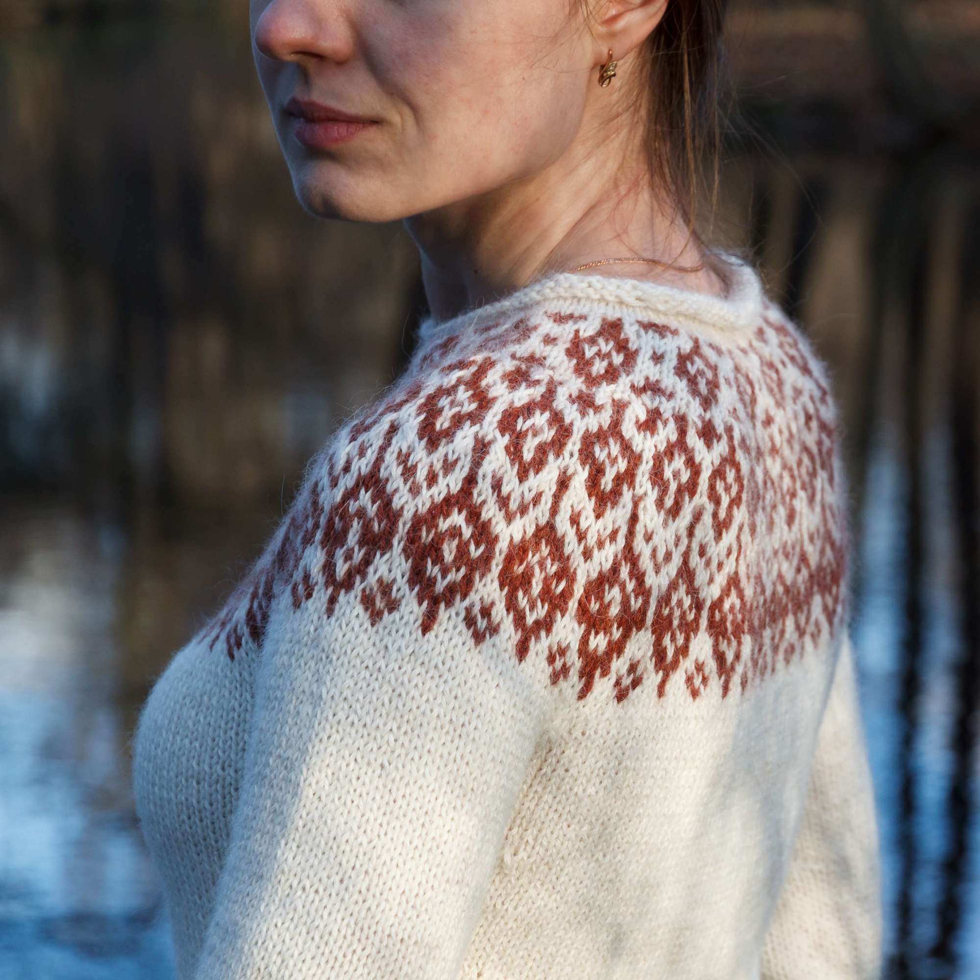 Описание вязания свитера  "Betula sweater"