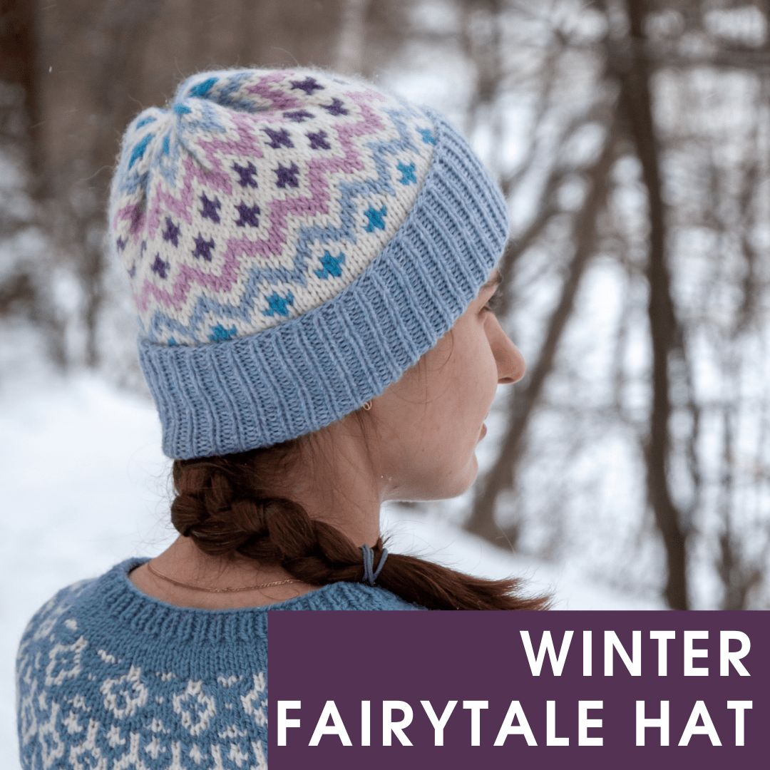Описание вязания шапки "Winter Fairytale hat"