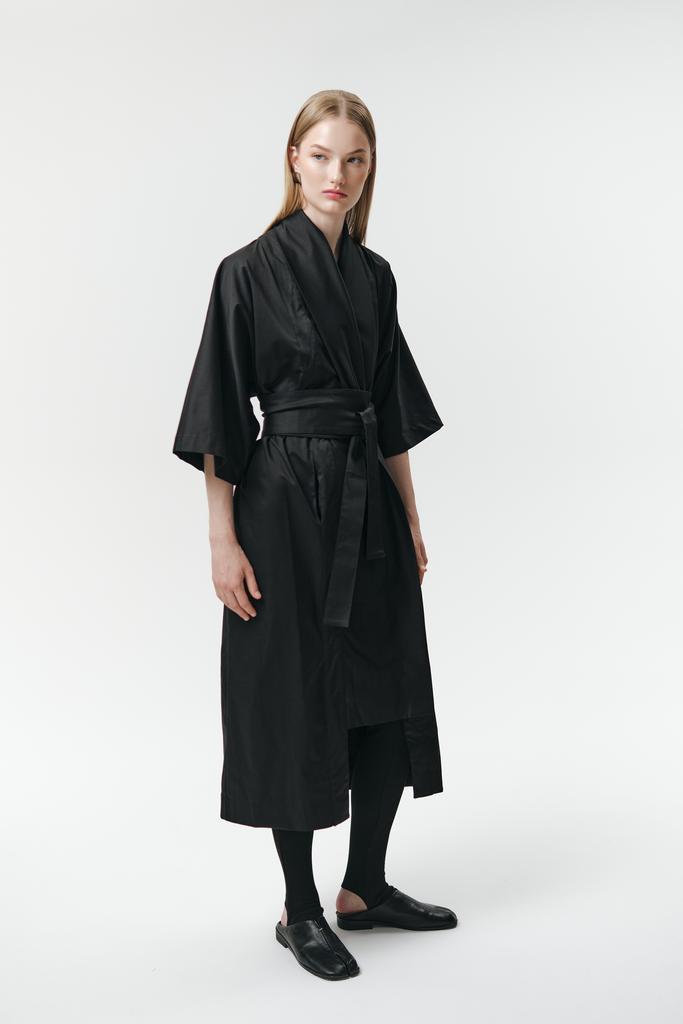 Платье-кимоно в плотном хлопке