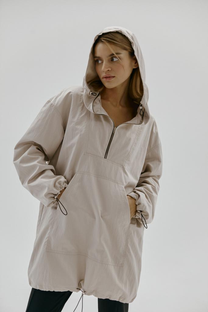 Анорак длинный бежевый «JOURNEY»