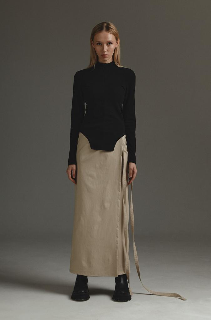 Лонгслив черный «STILL»