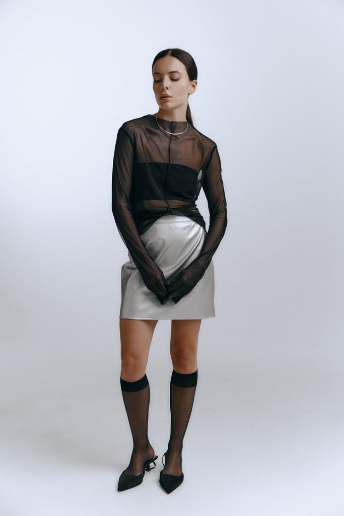 Лонгслив "BLUR" черный